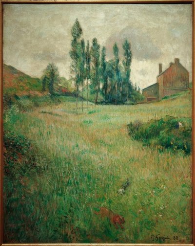 Dogs on a Meadow by Paul Gauguin